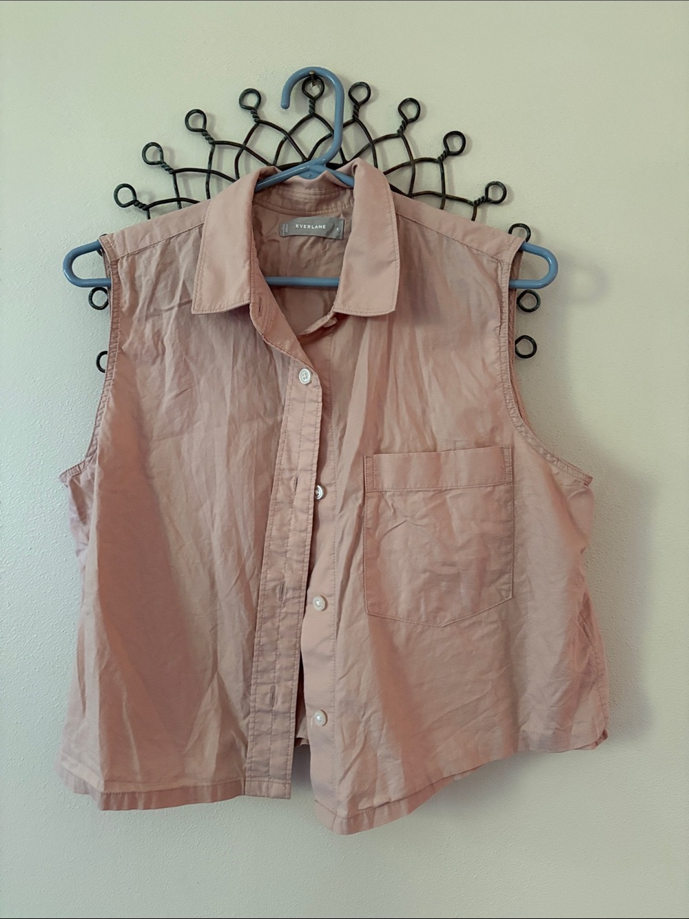 Everlane Sleeveless Button-Front Shirt